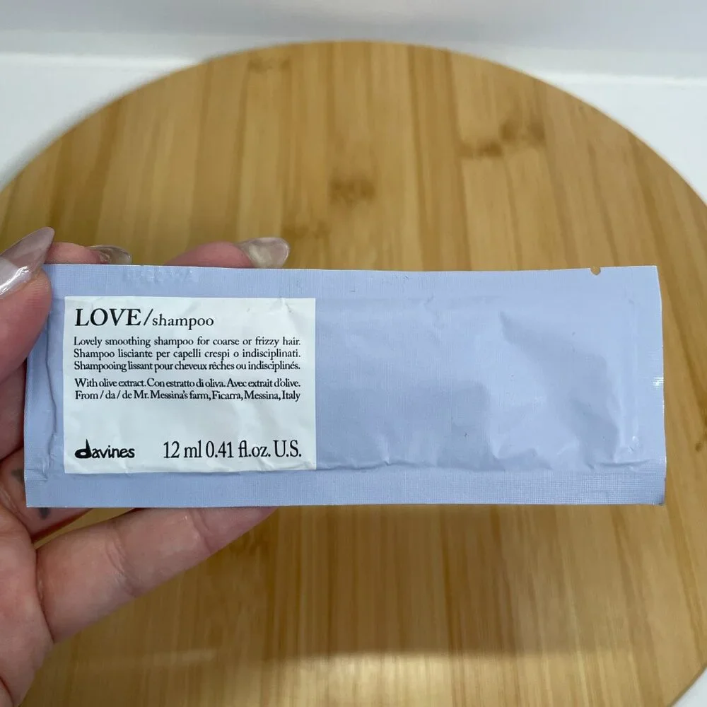 Davines Sample Lot Oi Oil All Hair Types Love Shampoo Smoothing Curly Hair